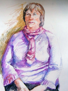Water-soluble-wax-crayon-portrait